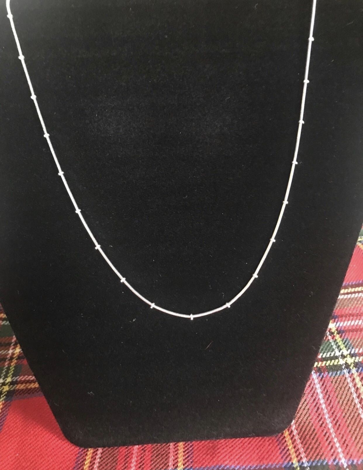 18” Sterling Silver Necklace 