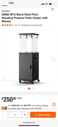 Patio Heater with Wheels