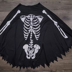 Skeleton Pancho Halloween Costume 