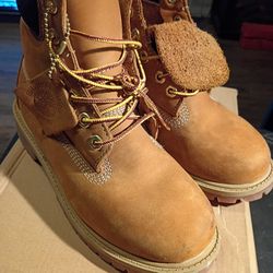 TIMBERLAND PREMIUM WHEAT CLASSIC BOOTS NUBUCK LEATHER KIDS