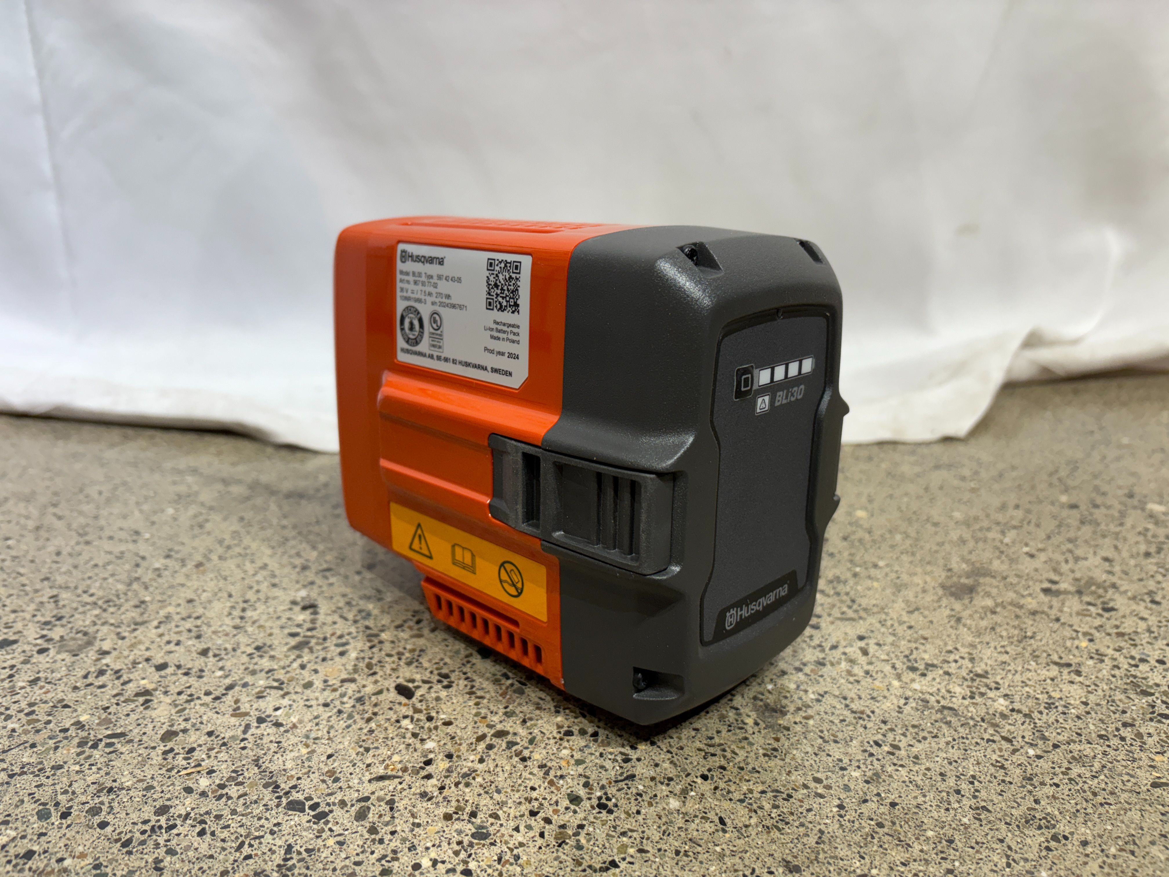 NEW! HUSQVARNA BLi30 7.5 Ah 40V Battery Electric Tools, 270Wh Lithium Ion Battery