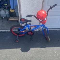 Huffy kids spider man bike