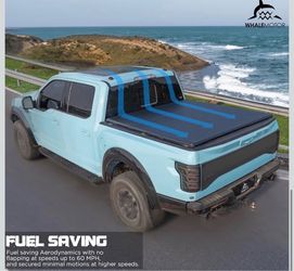 Soft Roll-Up Truck Bed Tonneau Cover, 6.5 ft