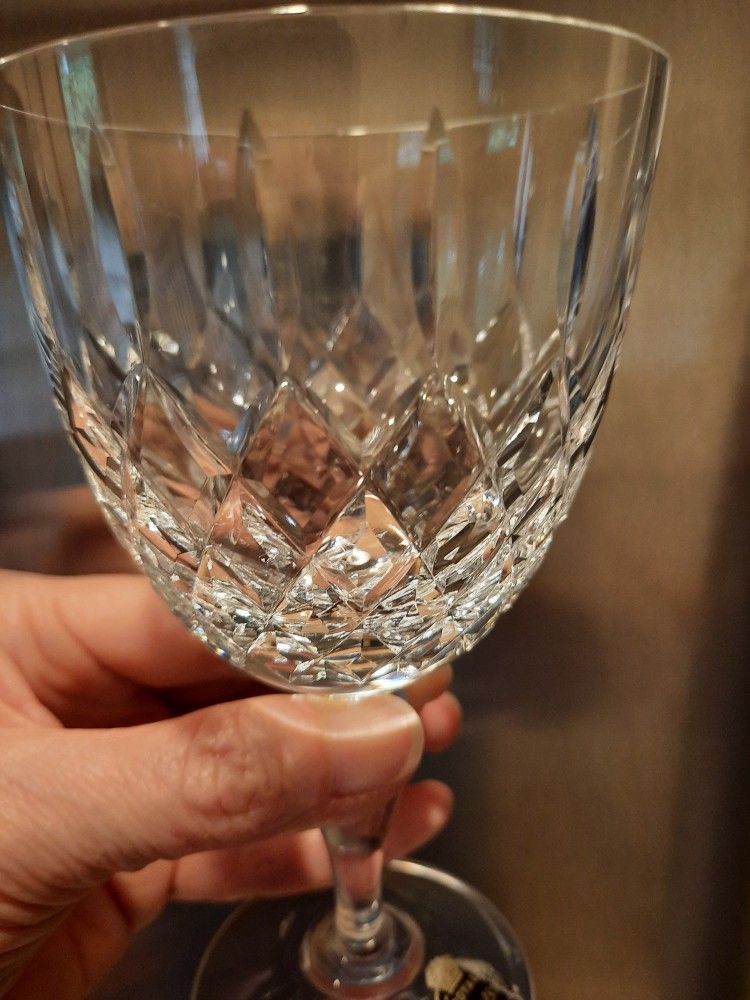 CRYSTAL GOBLETS BY ROYAL WINDSOR