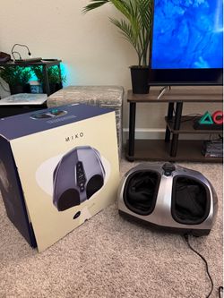 MIKO Foot Massager Machine with Heat, Shiatsu & Air Compression