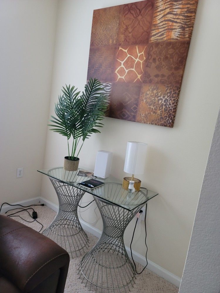 Glass Console Table