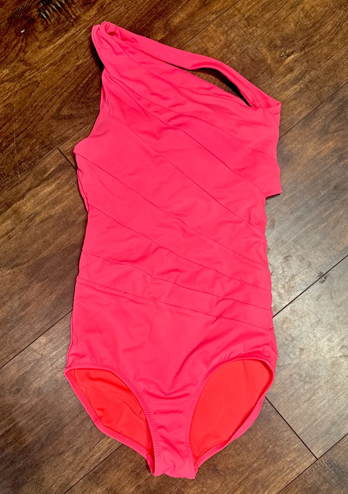 KIAVA One Piece Swimsuit Hot Pink One Shoulder Women's Size XS Beach Summer 🇺🇸