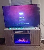 Electric Fireplace TV Stand—Like New