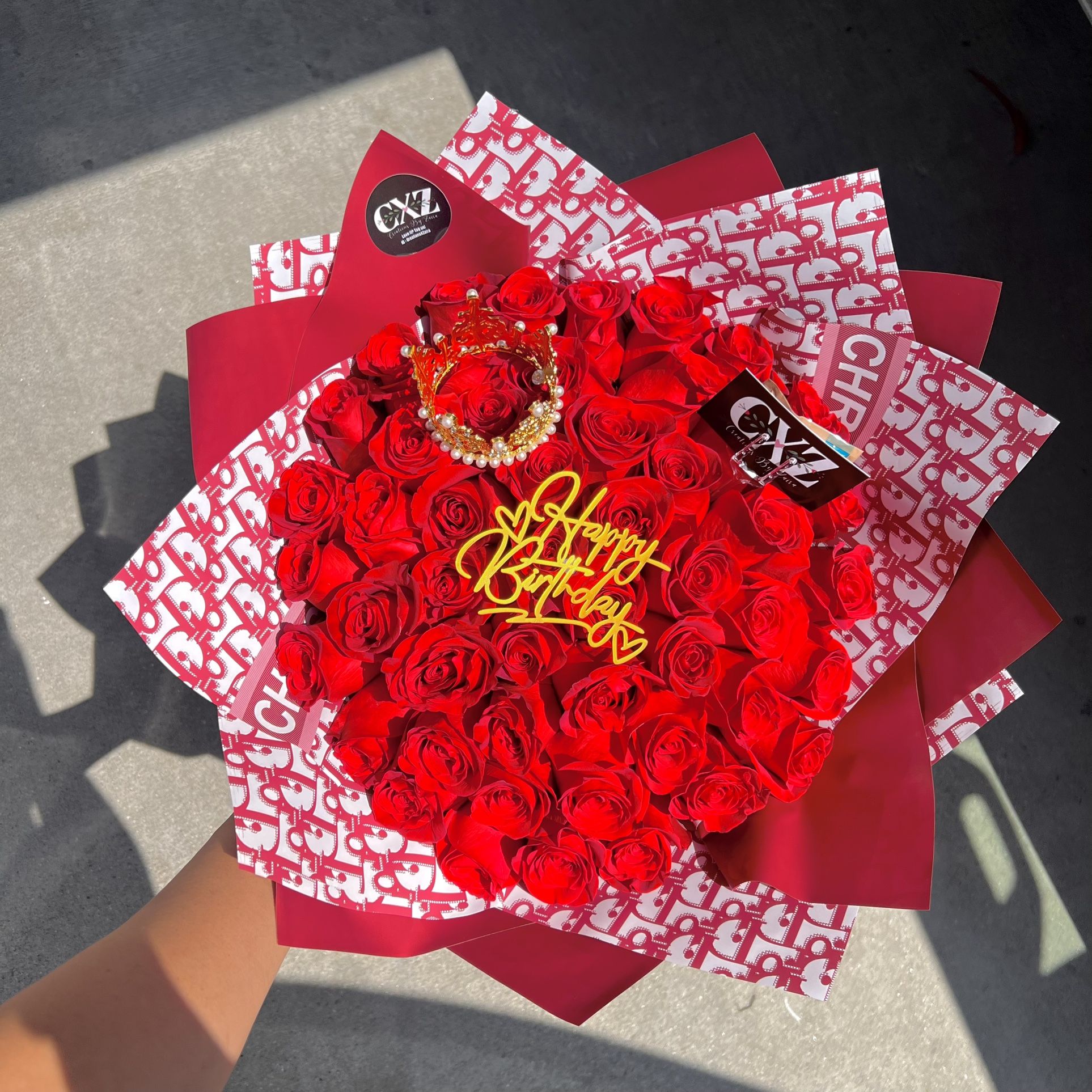 Ramo De Rosas Happy Birthday Bouquet Buchon