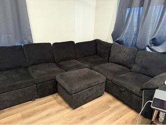 Couch W/ 2 Storage Ottermen