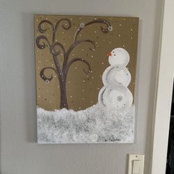 SNOWMAN PAINTING 