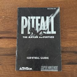 Snes Pitfall Manual Only