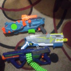 3 Big Nerf Guns