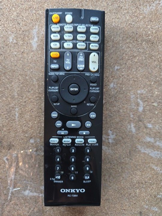Onkyo Receiver OEM remote control RC-738M