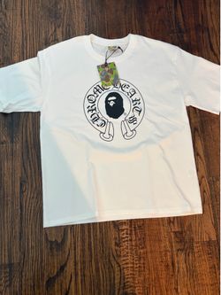 Bape x chrome white tee