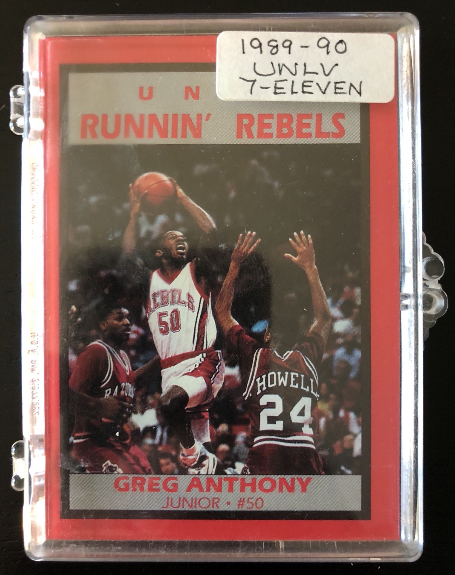 1989 UNLV Runnin’ Rebels 7-11 NCAA basketball card complete set