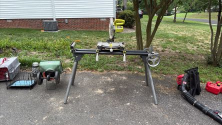 RYOBl 10 in Mitre saw  TS1345L w/stand
