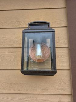 Outdoor Wall Lantern Light Fixture – 12" x 7" – $30 Each