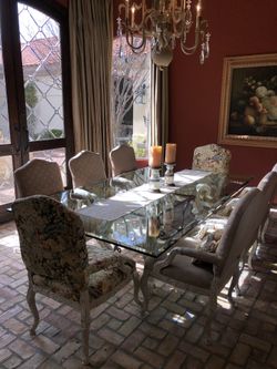 Dining room table and chairs