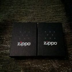 New In The Box Brushed Chrome Zippos( $10 Each )