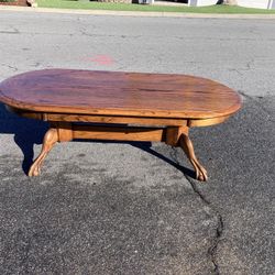 Antique Solid Oak Coffee Table