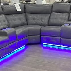 BRAND NEW GREY POWER SECTIONAL LED LIGHTS SAME DAY DELIVERY 