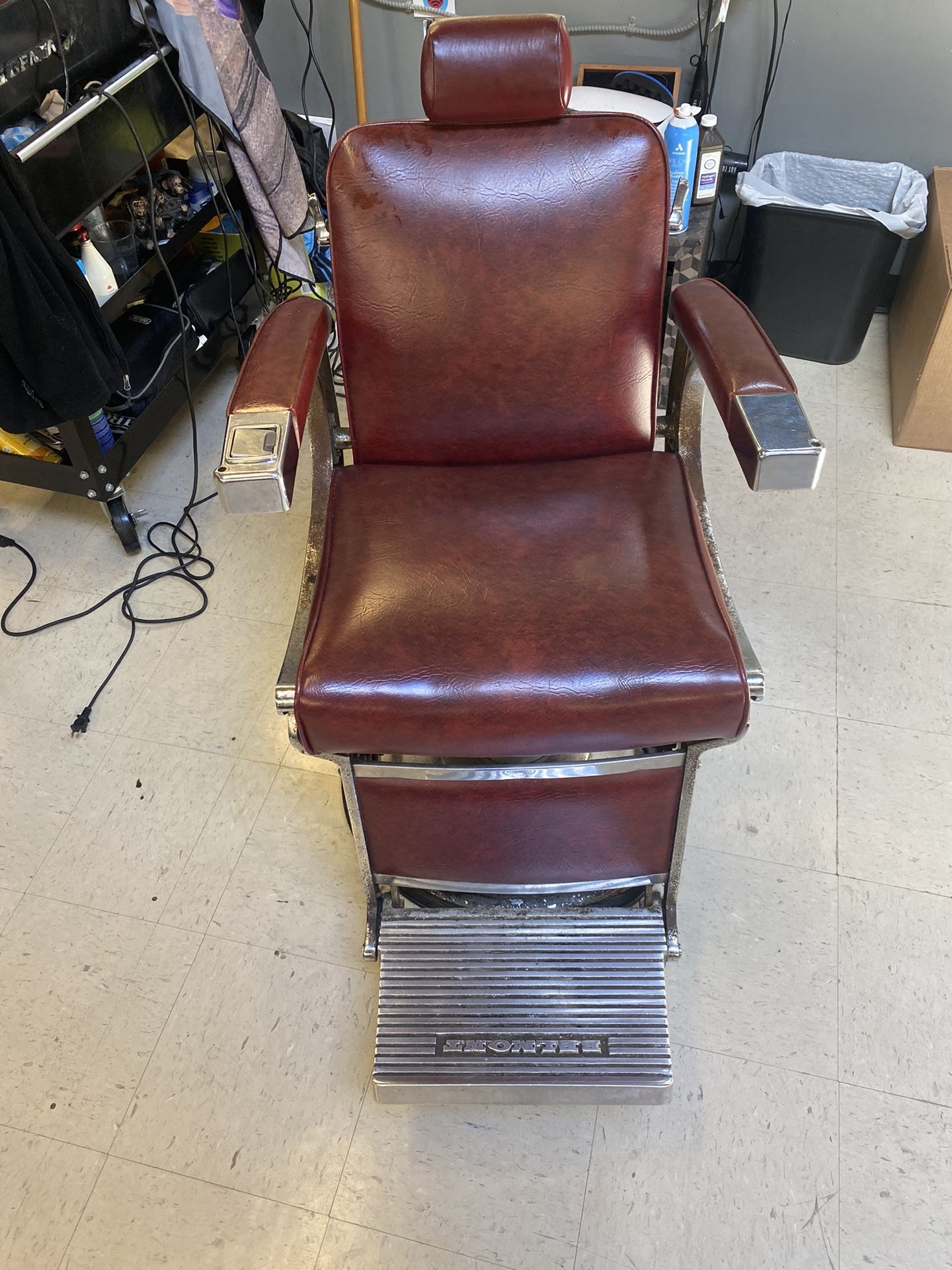 Shoe Shine Stand $250 3 Barber Chair $100 Each