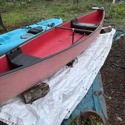 Red canoe