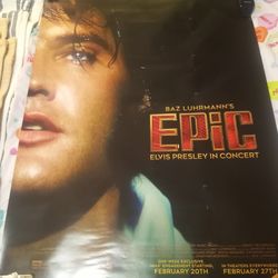 ELVIS PRESLEY IN CONCERT 27×40 DOUBLE SIDED POSTER
