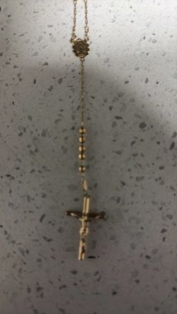 14k GOLD ROSARY