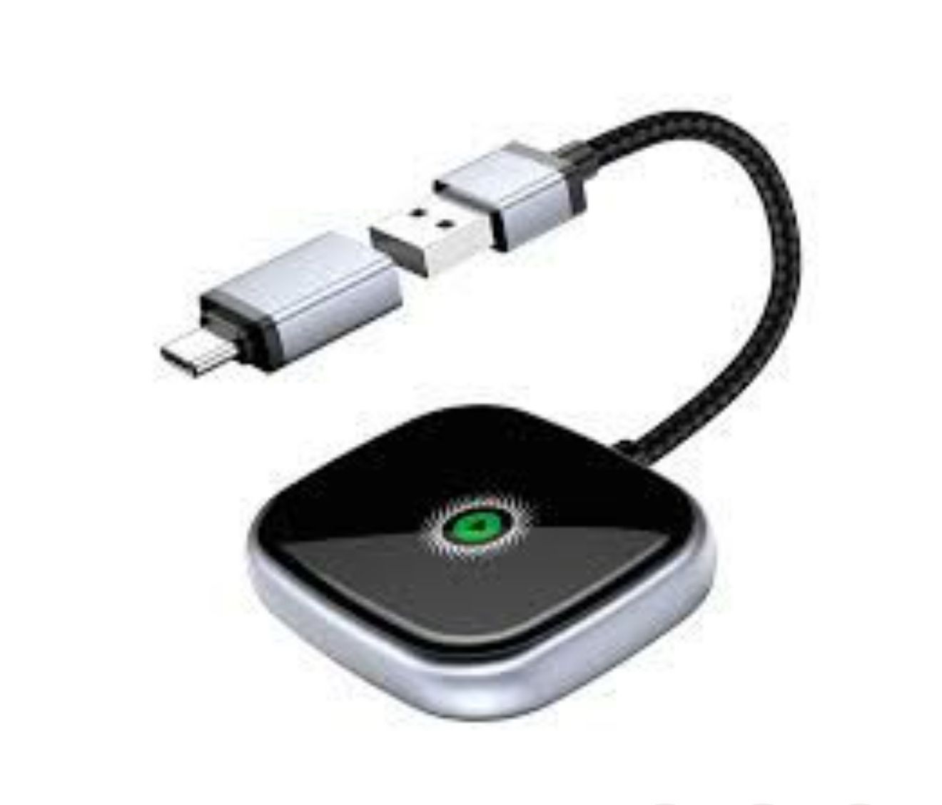 Wireless CarPlay Adapter, Wireless Car Screen Adapter for iPhone-Easily Upgrade Wired CarPlay to Unwired Connectivity, Includes USB-A to USB-C Dongle,