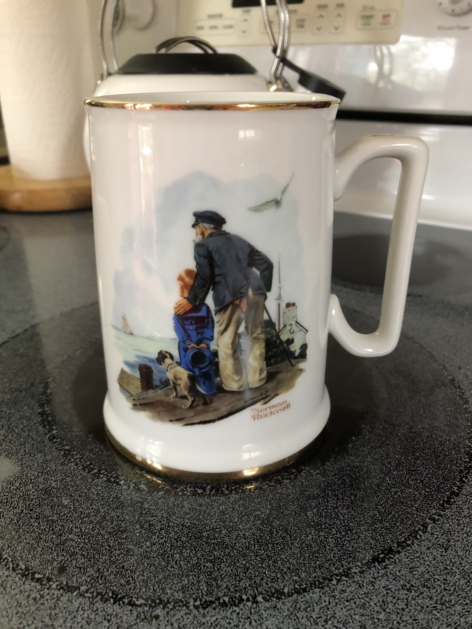 Out To Sea Norman Rockwell Mug