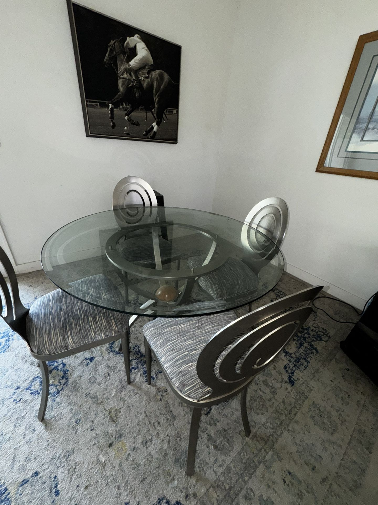 Round Glass Dinner Table - Ethan Allen
