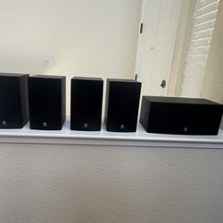 Surround sound system, pioneer receiver, sub, and 5 Boston acoustics speakers.