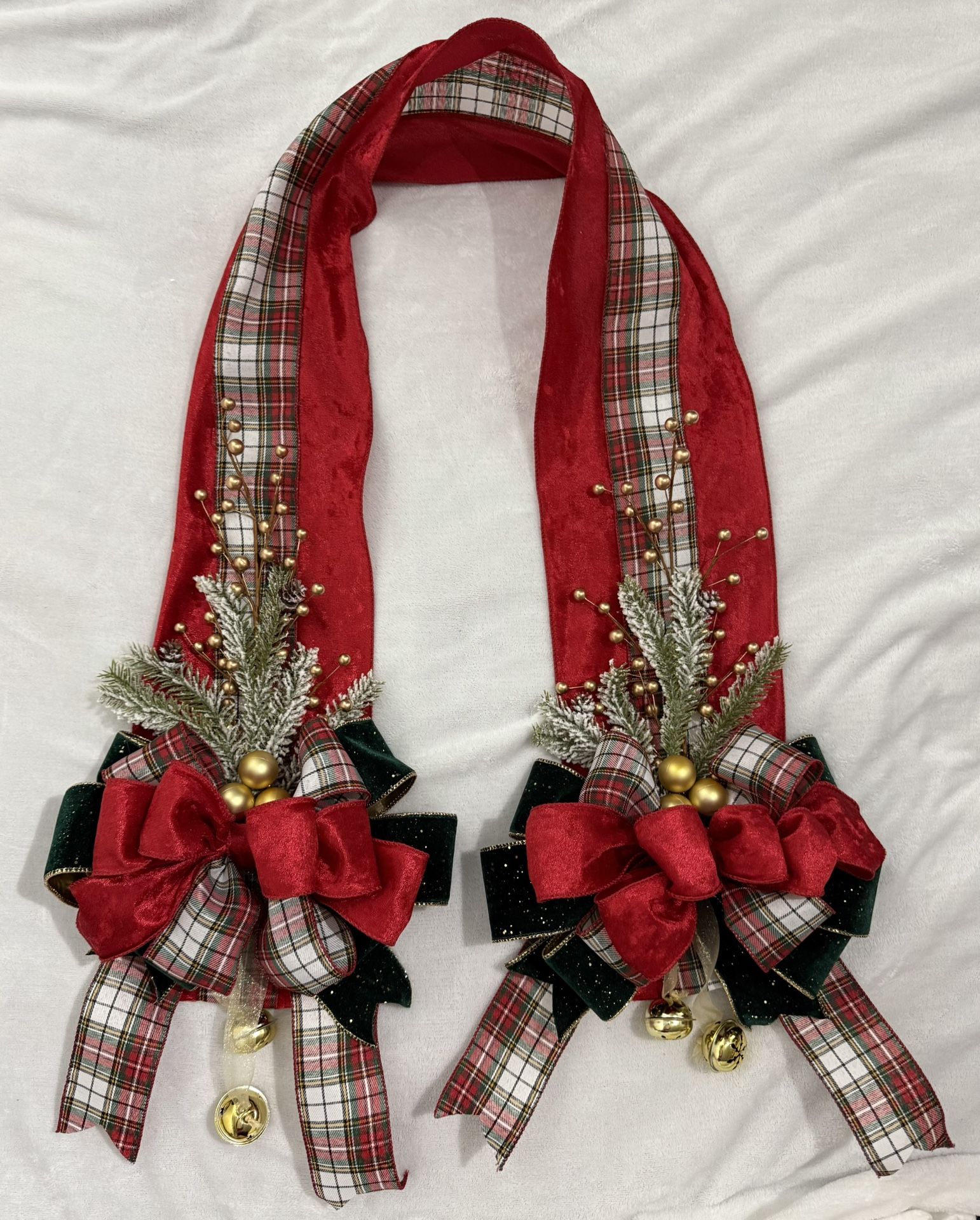 Customize Christmas Swag / Scapular for Front Door Garland Wreath Handmade