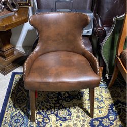 Beautiful leather accent chair