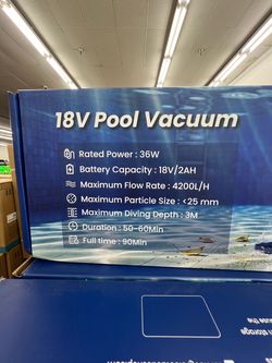 18 V Pool Vacuum
