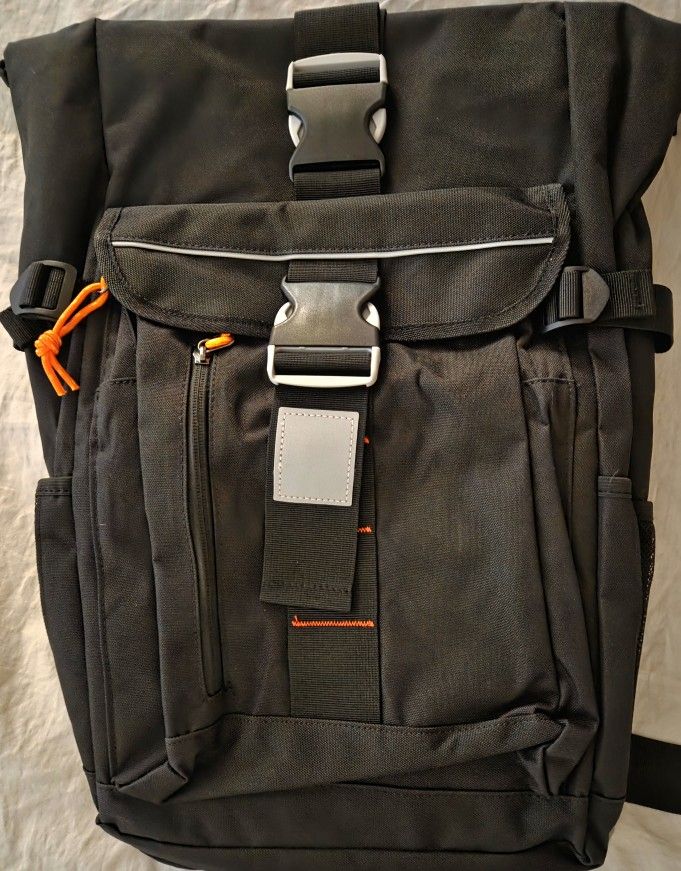 Ballistic Rolltop Backpack with Waterproof Interior Lining