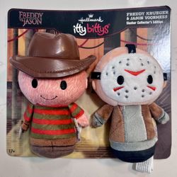 Freddy Krueger VS Jason Vorhees Hallmark Itty Bittys NEW