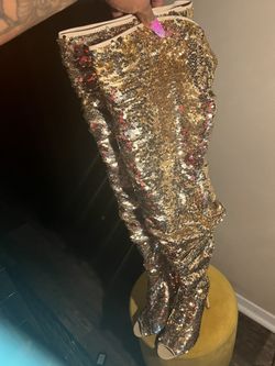 Cape Robbin Thigh High Sequined Boots