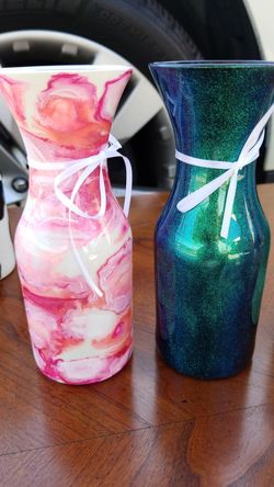 Hand Decorated Small Vases