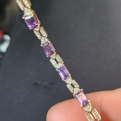 AMETHYST BRACELET GORGEOUS 