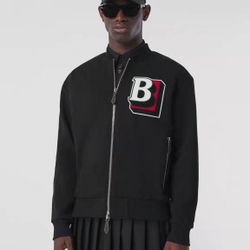 Burberry Alphabet-B Cotton Bomber Jacket