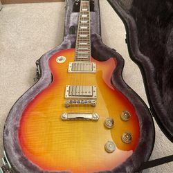 Epiphone Les Paul 1960 Tribute Plus Cherry Sunburst Guitar With Original Hard Case 