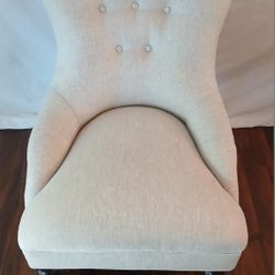 Off White Minimalist Chair