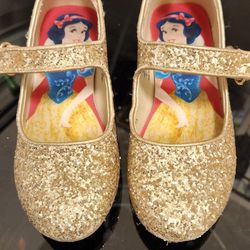 Disney Size 11T Gold Glitter Heels