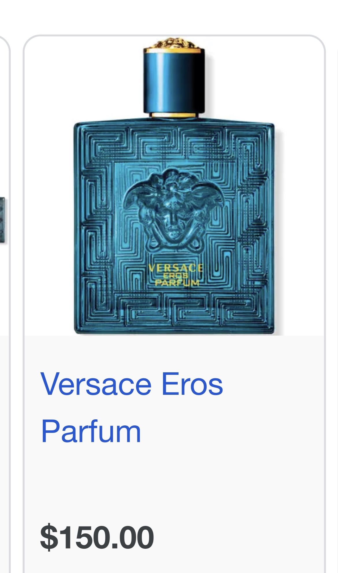 Versace Cologne Large Bottle 100ml