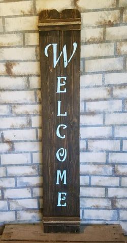 Handcrafted rustic wood signs