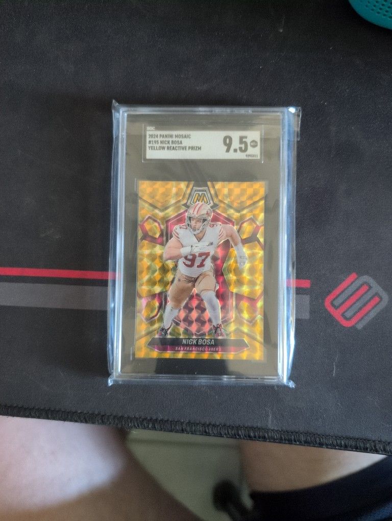 2024 Panini Mosaic Yellow Reactive Prizm NICK BOSA