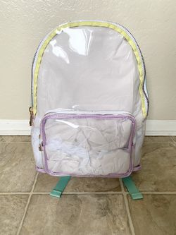 Transparent Backpack - Stoney Clover Lane x Target Clear/Lavender